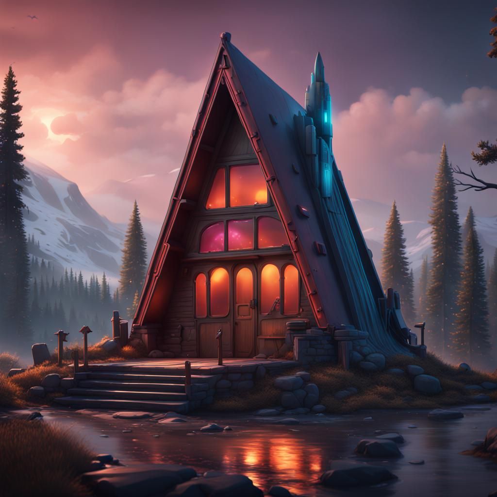 A-Frame Structure for Among Us Character: Detailed Matte Pai...