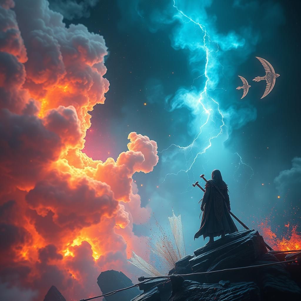 Fantastical Dark World Matte Painting in 8k