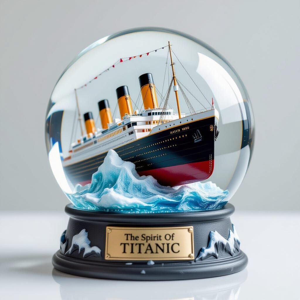 Titanic Snow Globe Product Photo