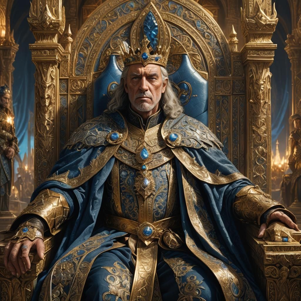 King Edran III: A Fantasy Concept Art Portrait