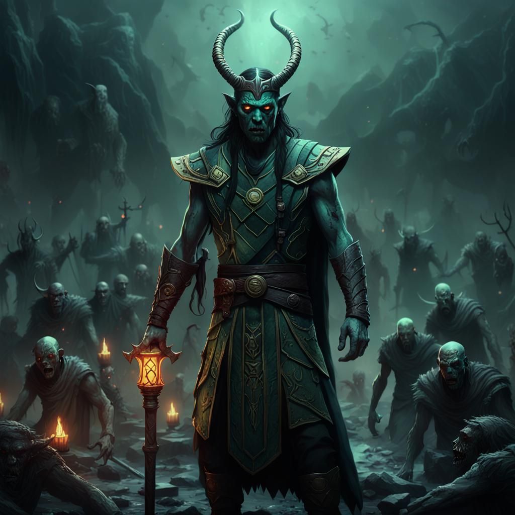 Zombie Loki Raises Undead Army in Dark Realm