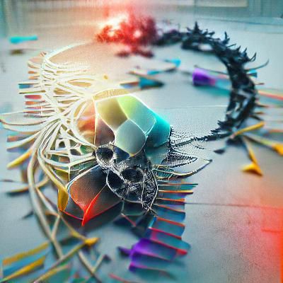 Abstract Shattered Glass Design