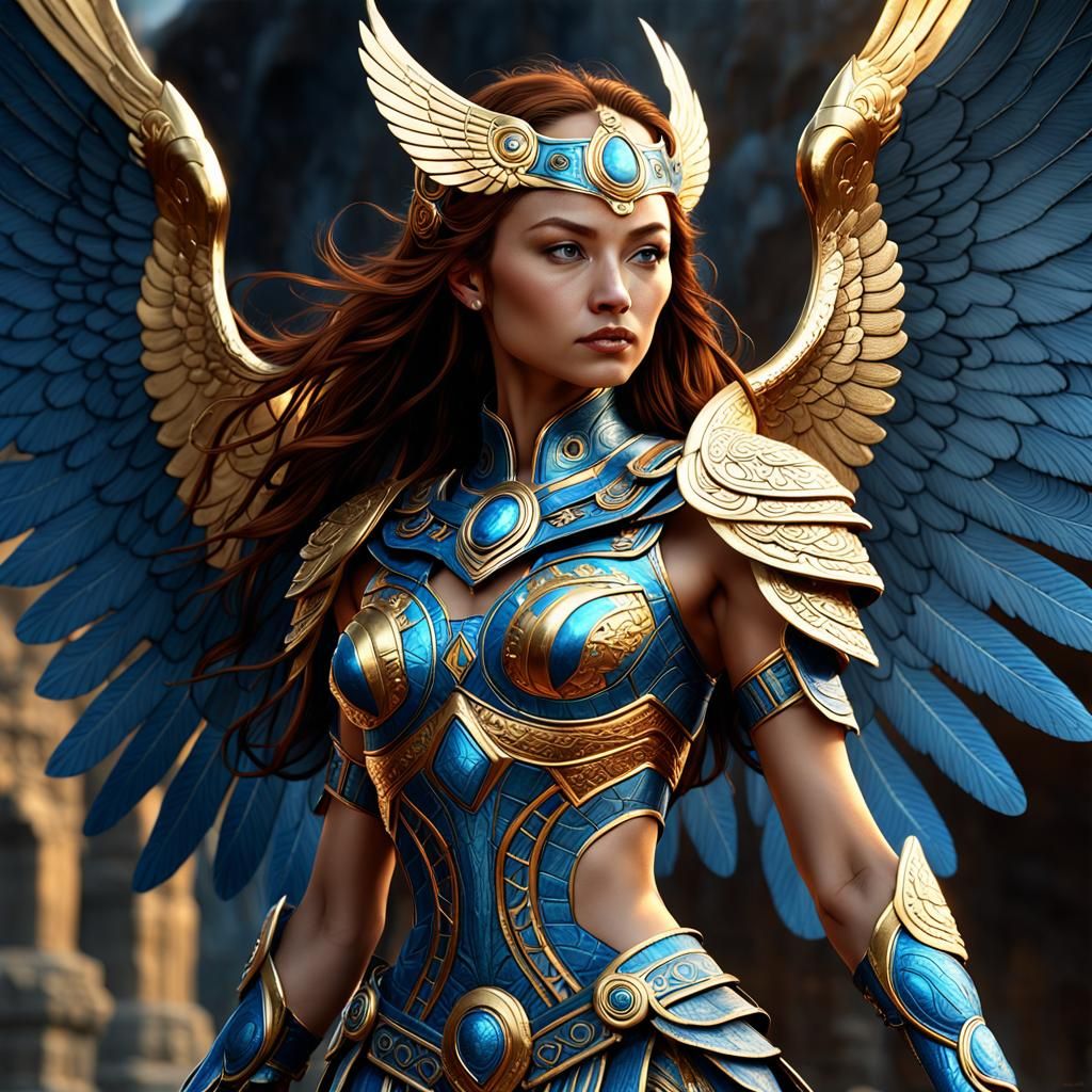 Auburn Goddess of Life: Dark Fantasy Concept Art