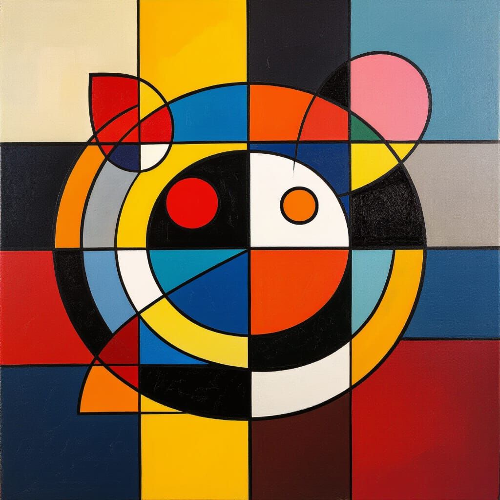 Abstract Geometric Art in Contemporary Style