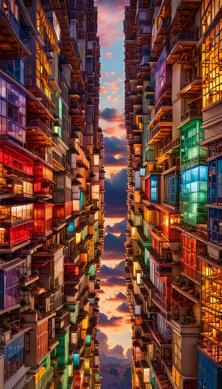 Vorticism Sculpture in Gold and Silver, Hyperrealistic