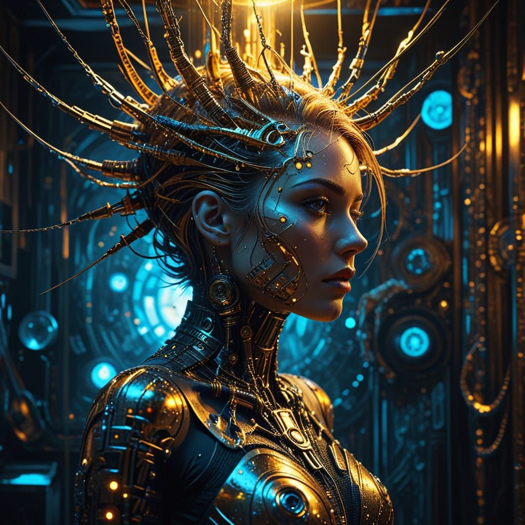 Surreal Tapestry of Human Emotions in Film Noir Style