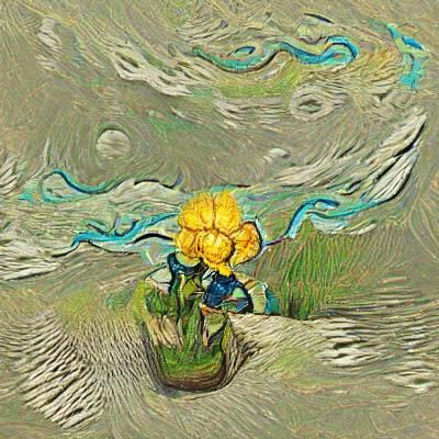 Vibrant Landscape in Van Gogh Style
