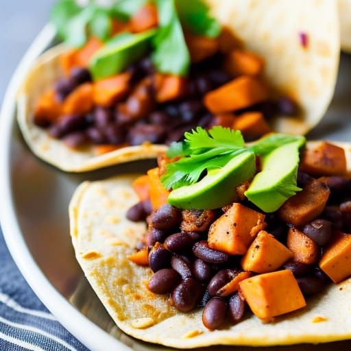 Delicious Sweet Potato and Black Bean Tacos