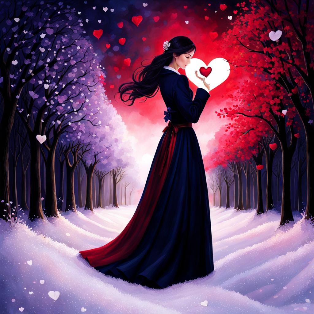 AI Interpretation of a Heart Yearning for Love