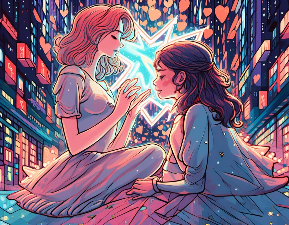 Star took my hand, to where our love won't hide