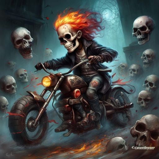 Ghost Rider Comic Book Art