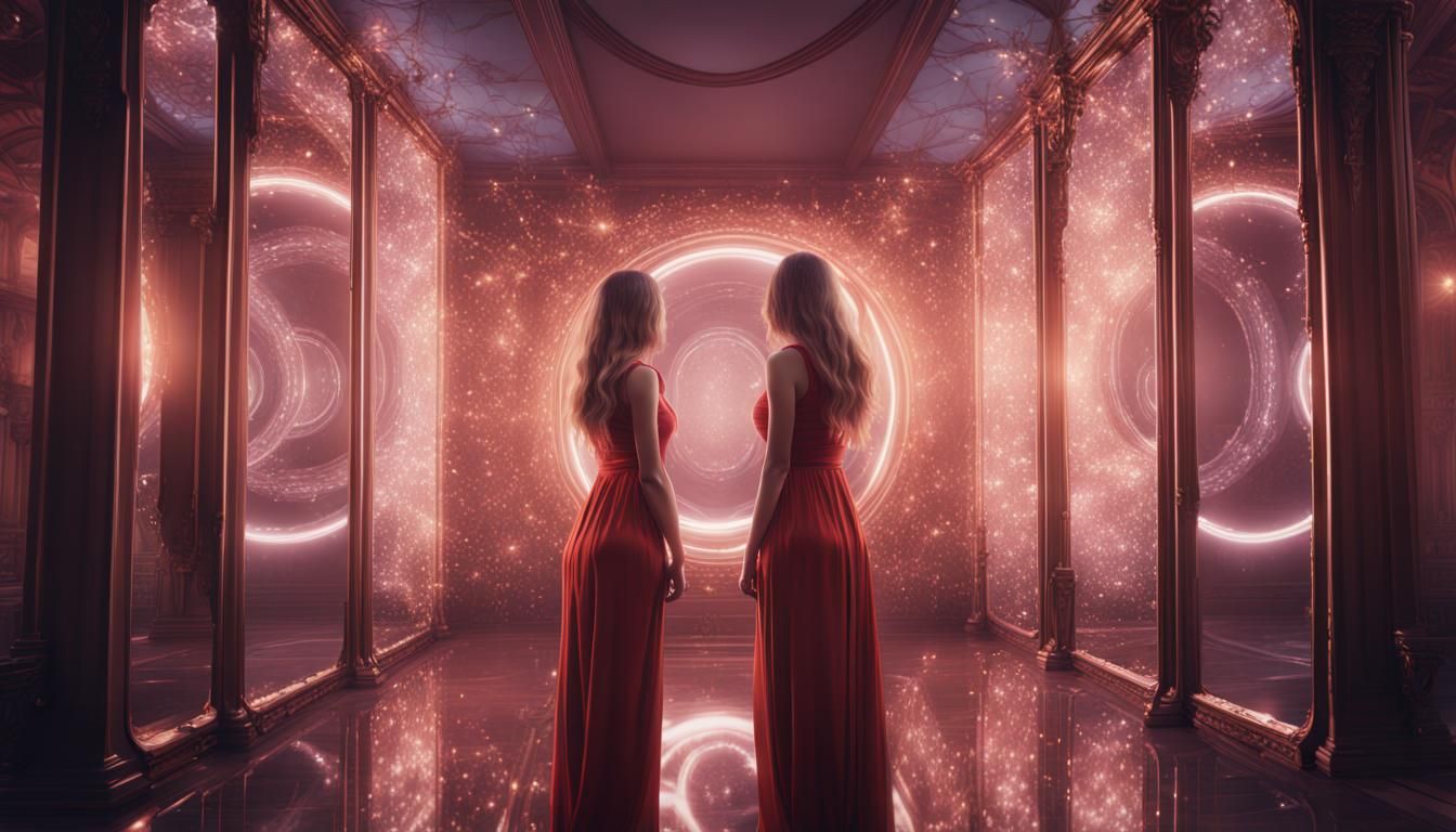 Infinity Mirror Effect in Detailed Matte Painting