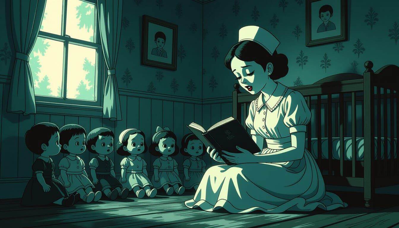 Eerie Nursery: Horror Lullabies in Ashley Wood Style