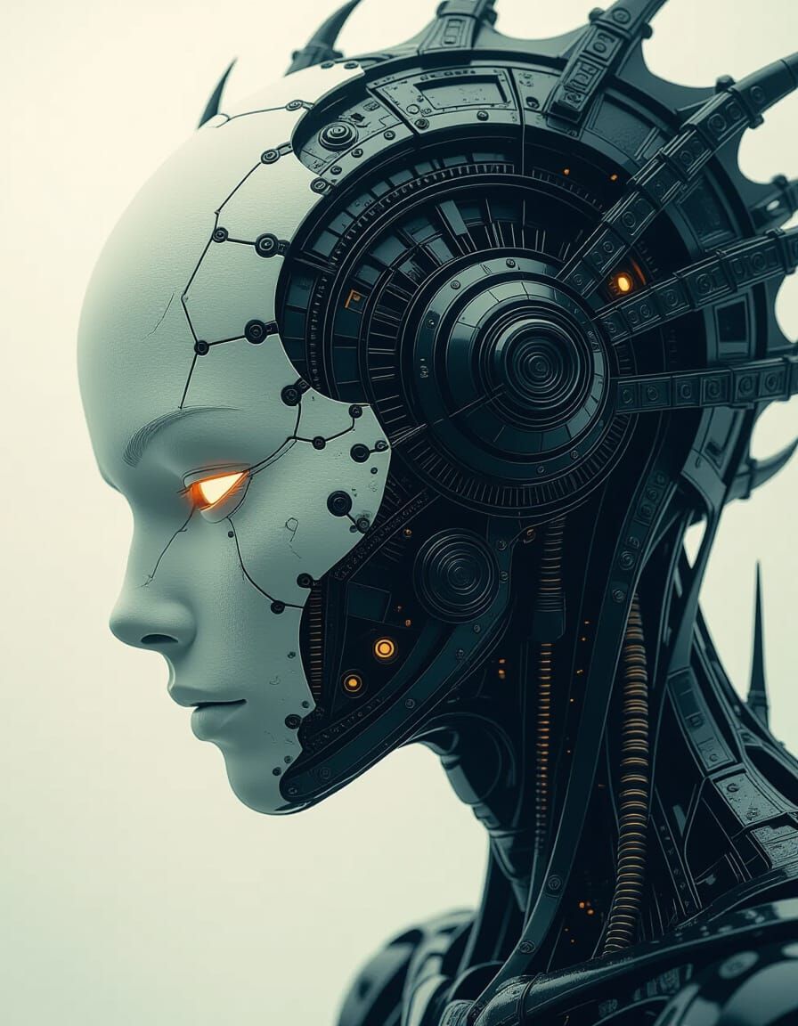 Surreal Biomechanical Entities in Chiaroscuro