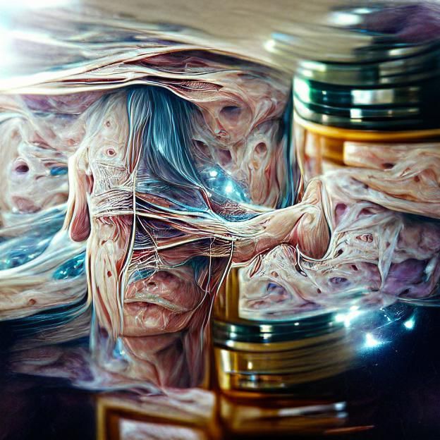 Surreal Nerves Leaving Skin as Astral Illustration