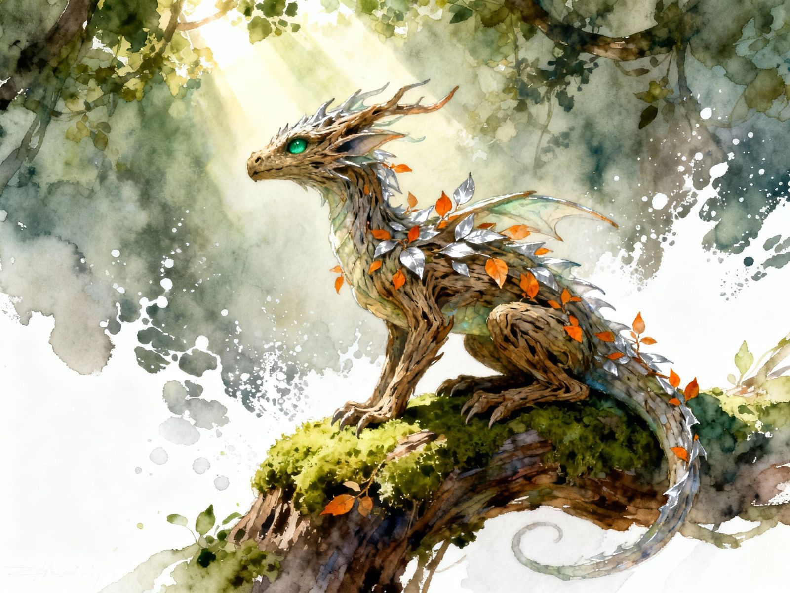 Whisper Sprite Concept Art: Dragon-like Elemental Creature