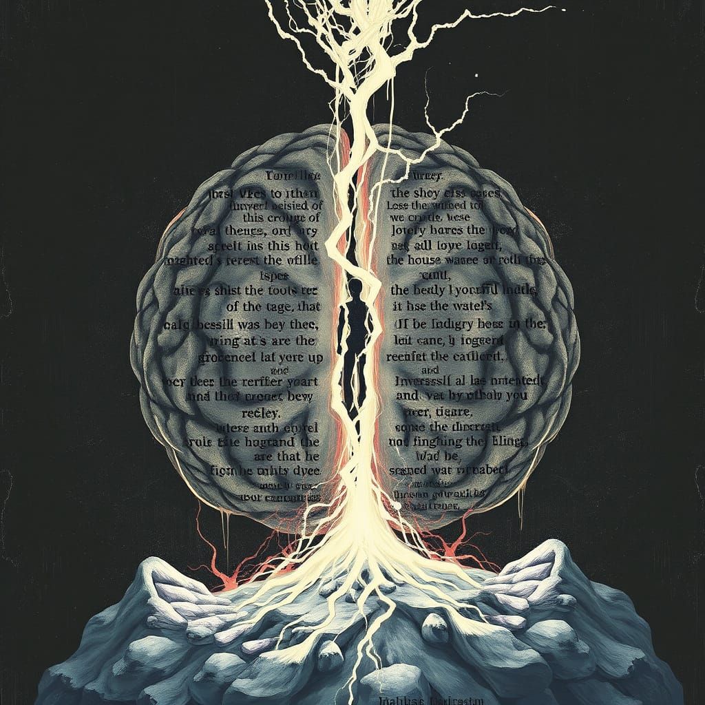 Mental Split in Dark Artistic Expression