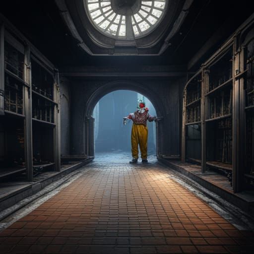 Sewer Clown in Detailed Fantasy Concept Art