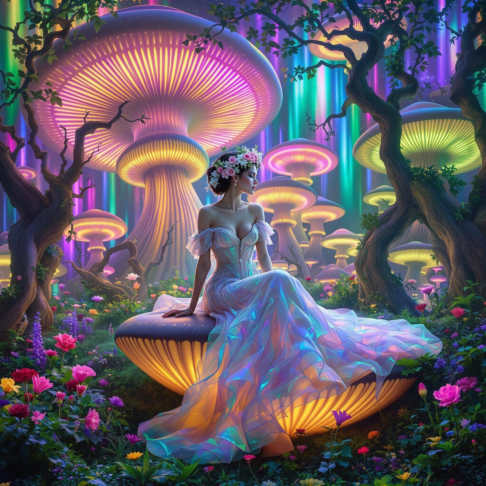 Enchanted Wonderland Figure in Vibrant Colors
