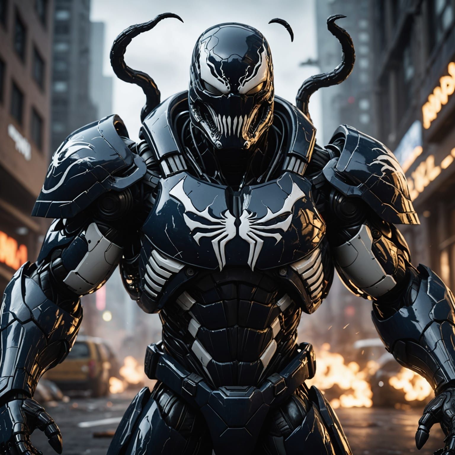 Venom Stormtrooper: 3D Cinematic Render