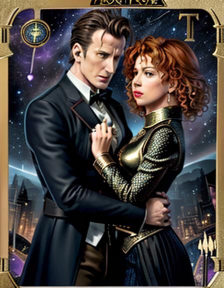 Doctor Who and River Song as Lovers Tarot