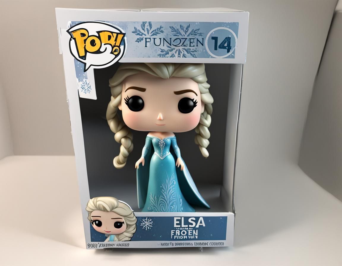 Elsa Funko Pop in Detailed Box