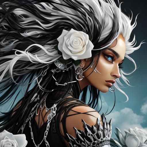 Minimalist Black and White Abstract