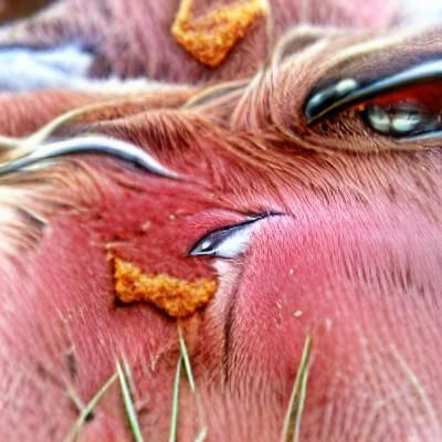 Cow and Chicken Close Up