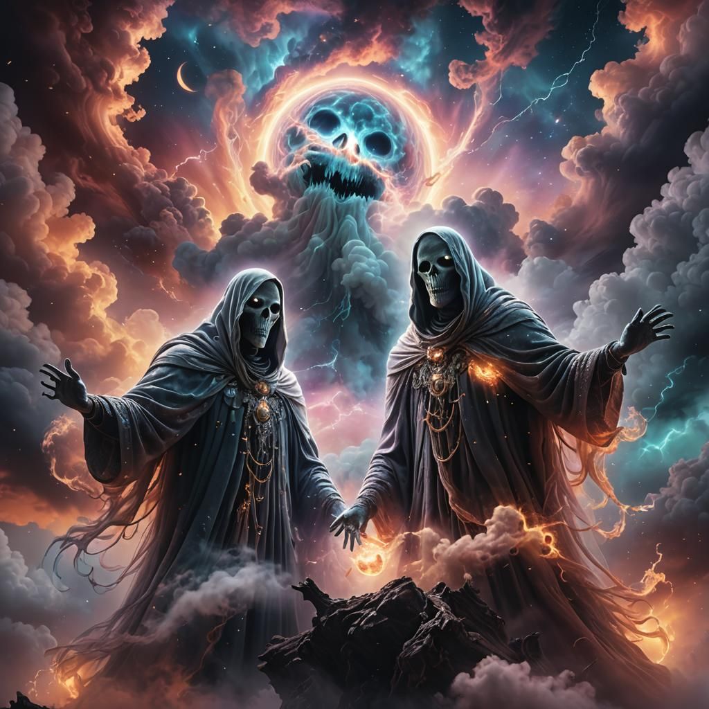 Ethereal Super Nova Ghosts in Enchanted Sky