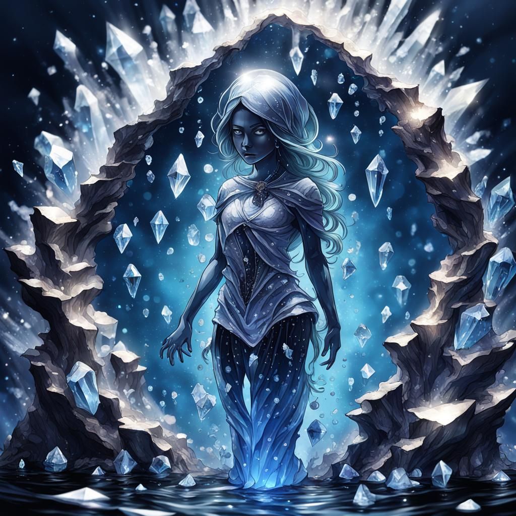 Crystalline Water Woman of the Night