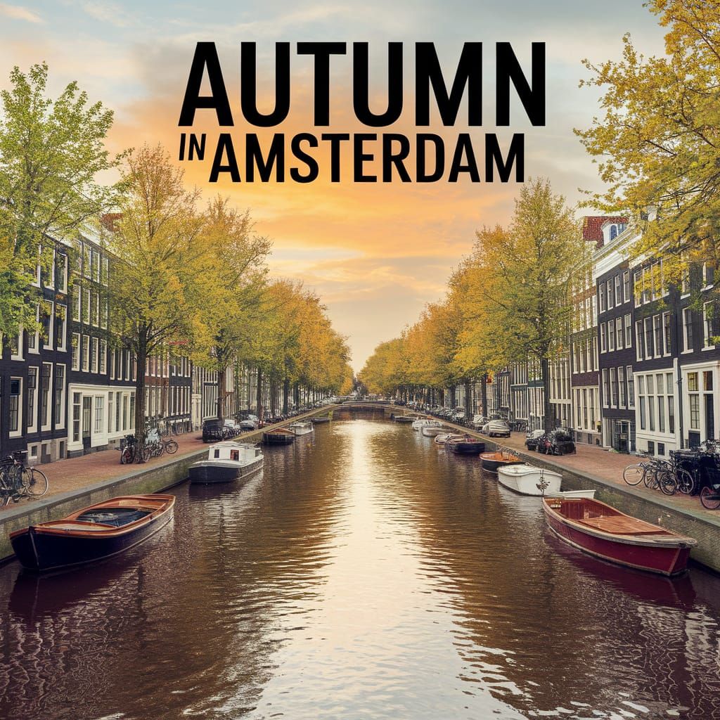 Vintage Movie Poster: Autumn in Amsterdam