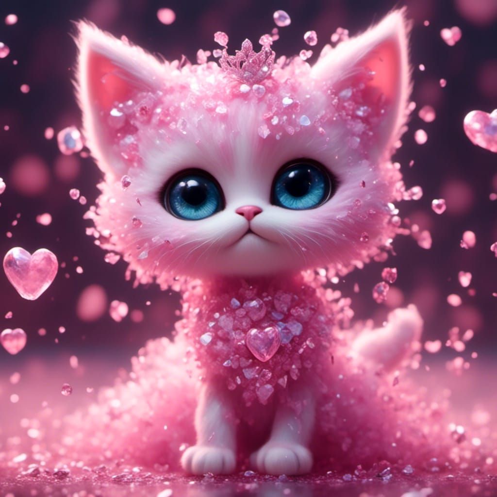 Pink kitten