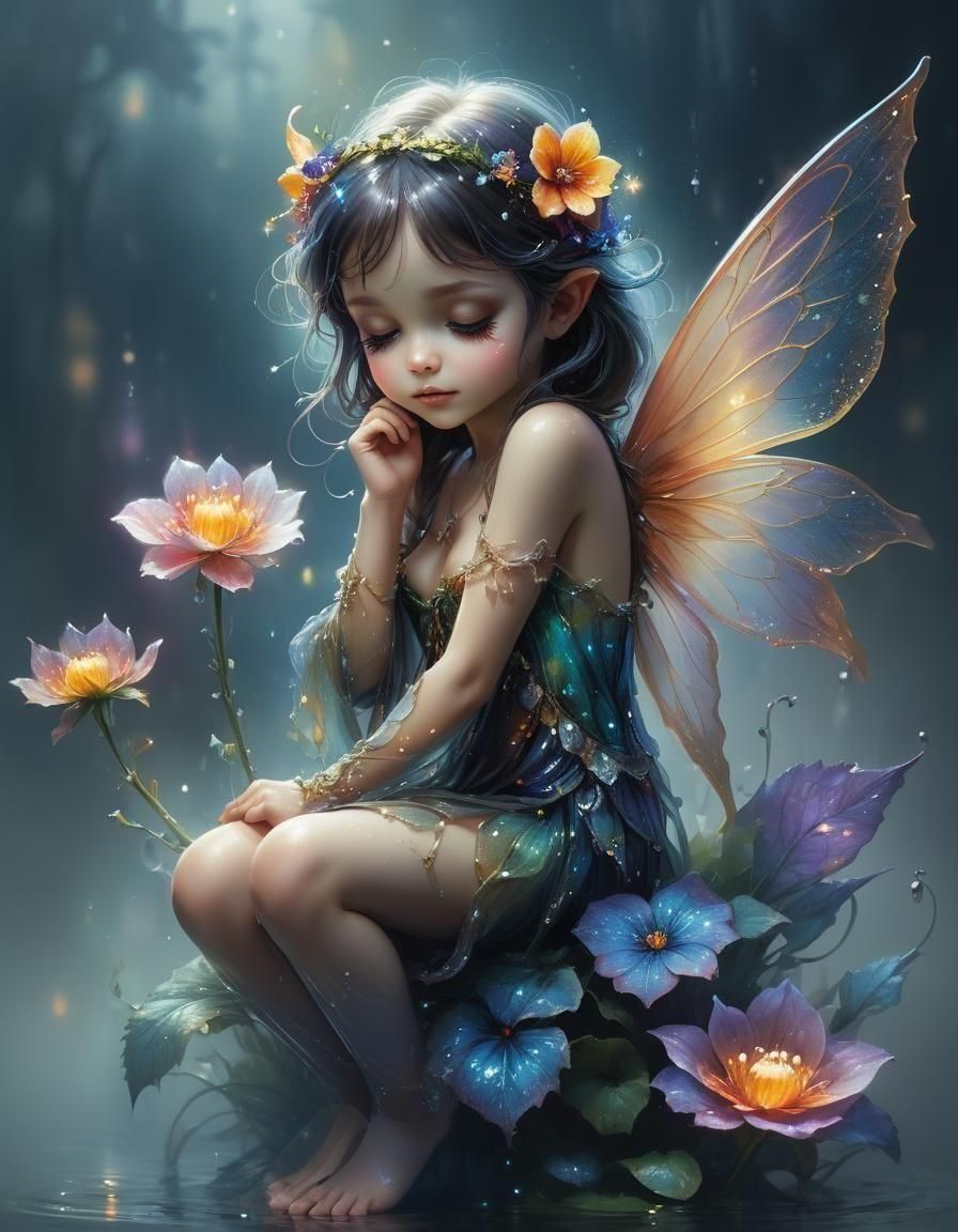 Tiny cute fairy
