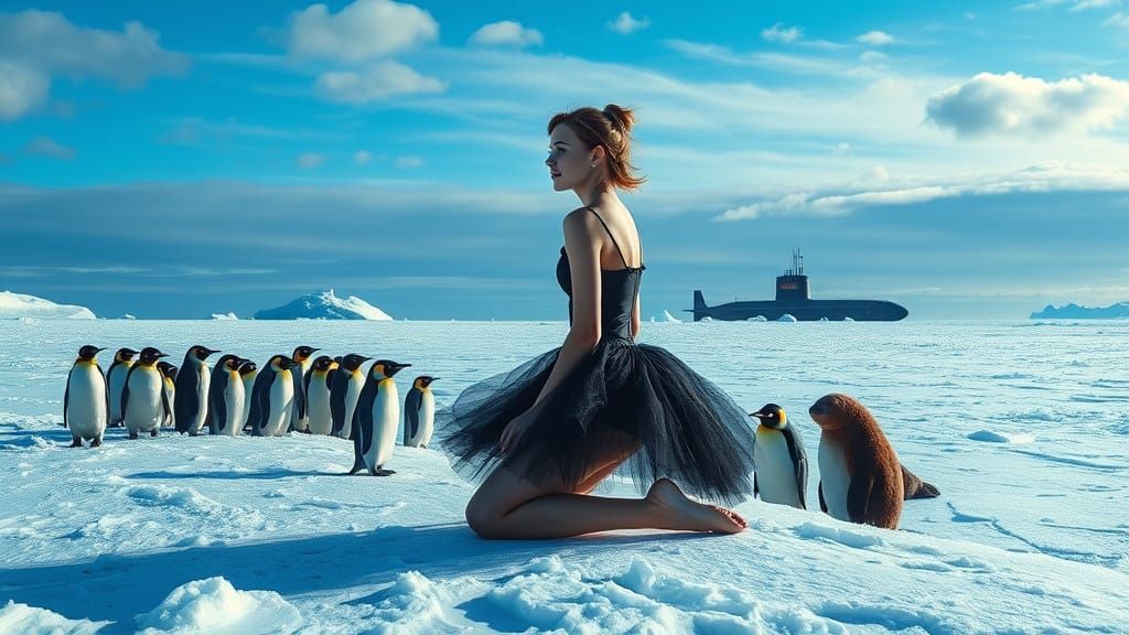 Frozen Ballerina on Tundra's Edge