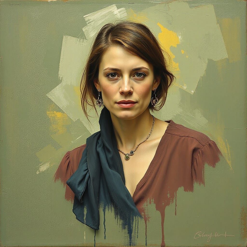 Mystical Woman Portrait in Rosaleen Norton Style