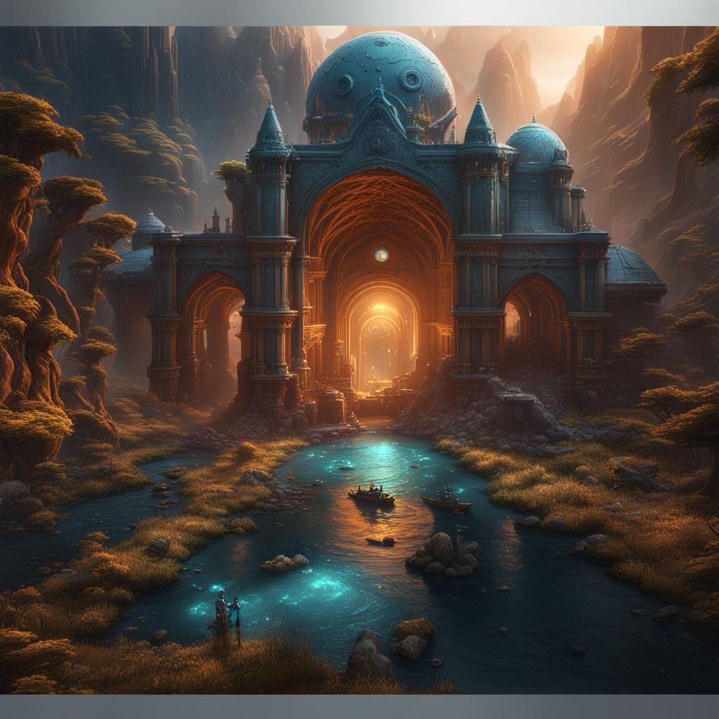 Fantastical Science Concept Art in Deep Color