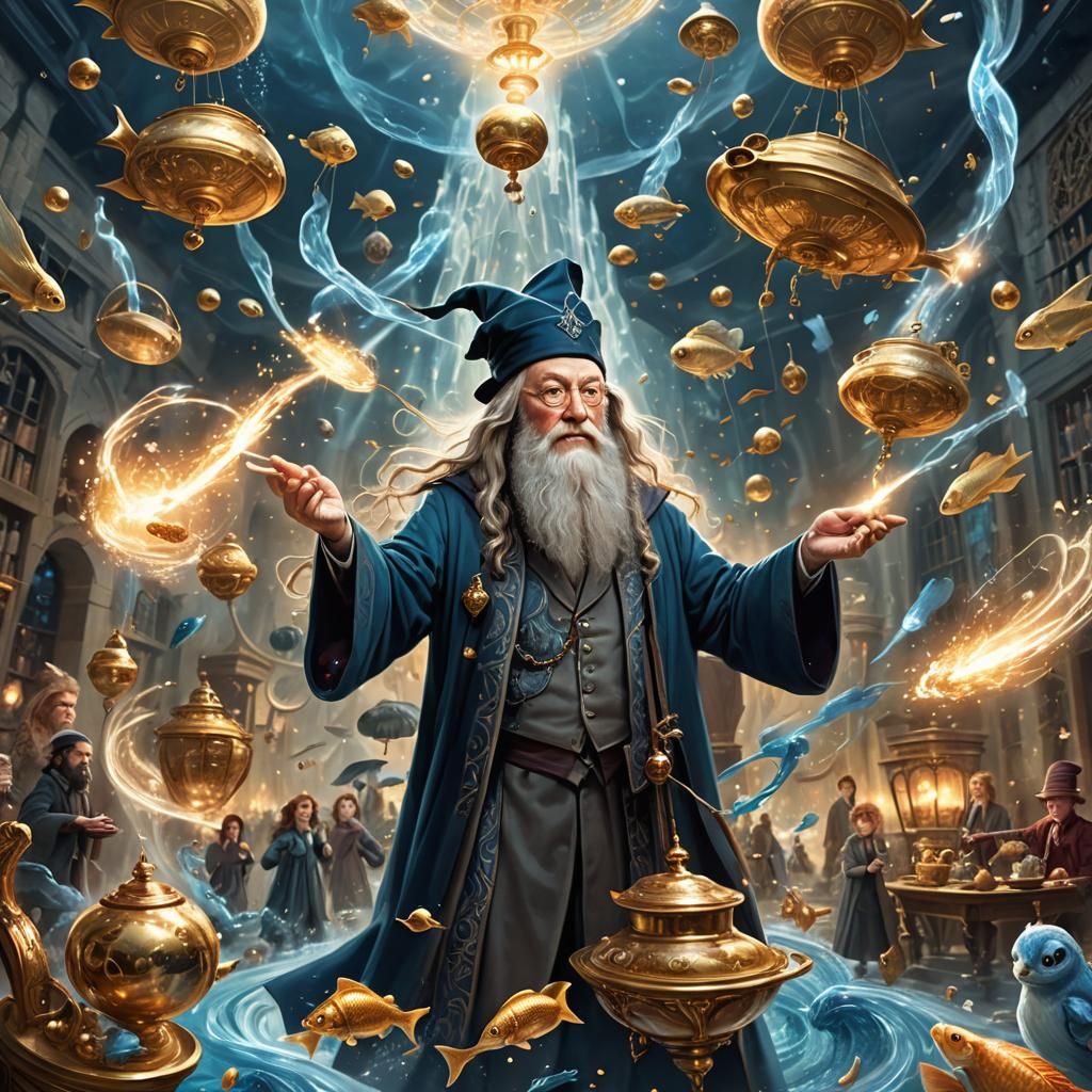 Dumbledore and Company in Mystical Land