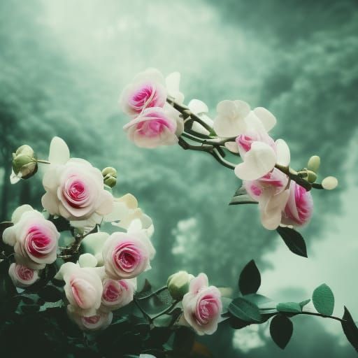 Roses and Orchids: Dramatic Digital Matte Painting