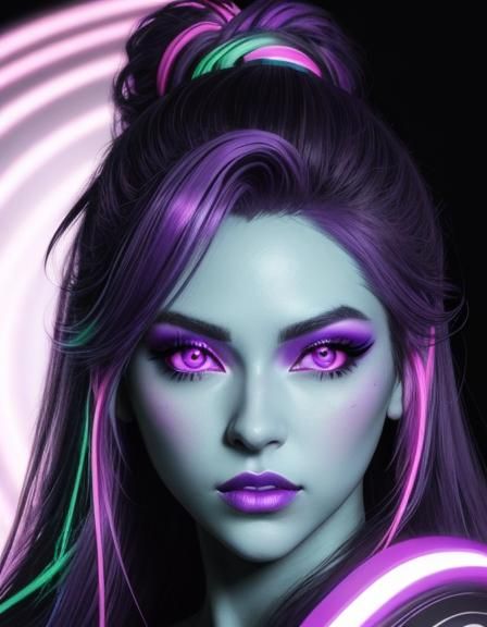 Glow in the dark beauty