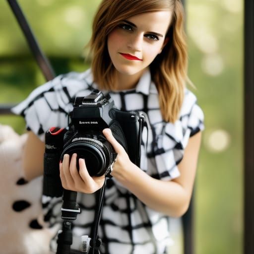 Emma Watson Portrait: Professional Photography with Bokeh