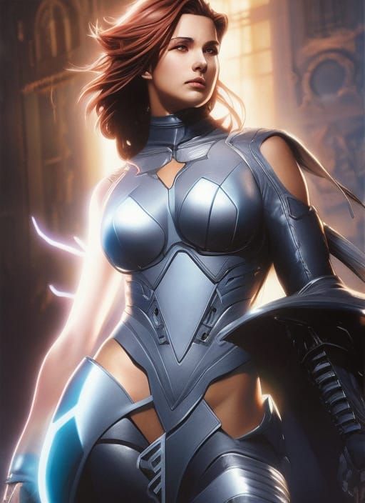 Man in Red Coat in City at Night