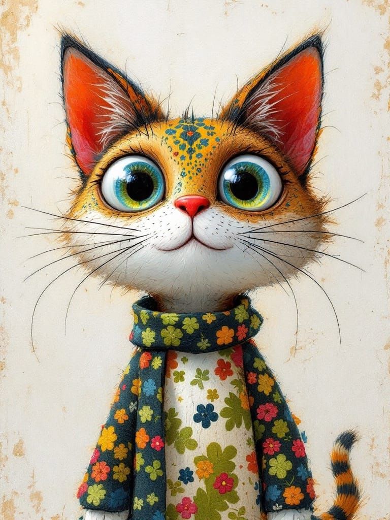 Woofly Portrait in VanGoghigami