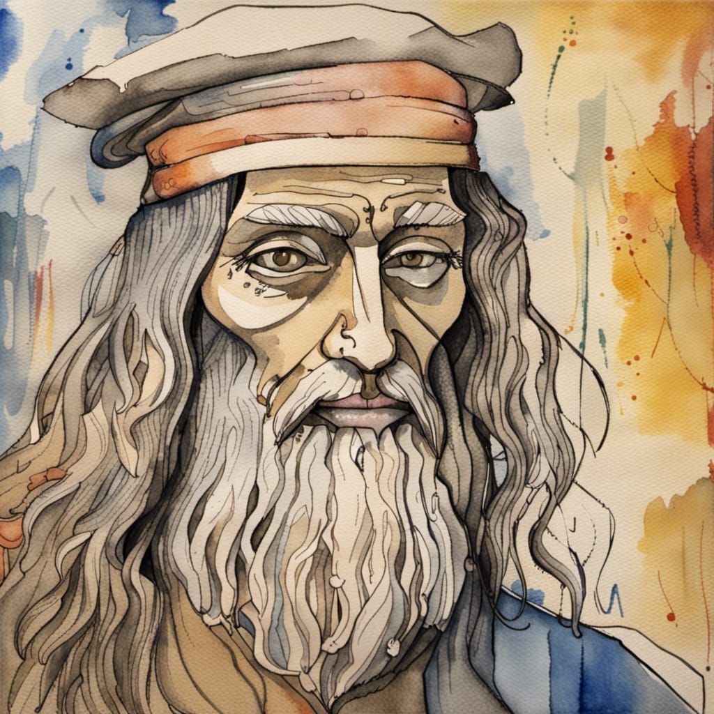 Art Brut Street Portraits in Watercolor Style