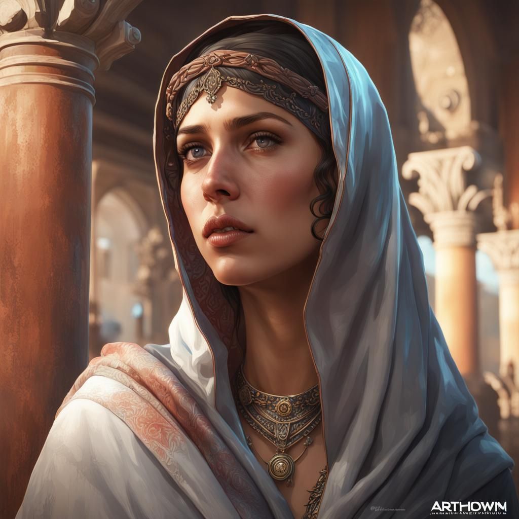 Detailed Portrait of a Person from Palestine