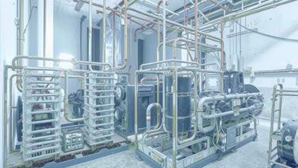 Gritty Industrial Interior in Early 2000s Style