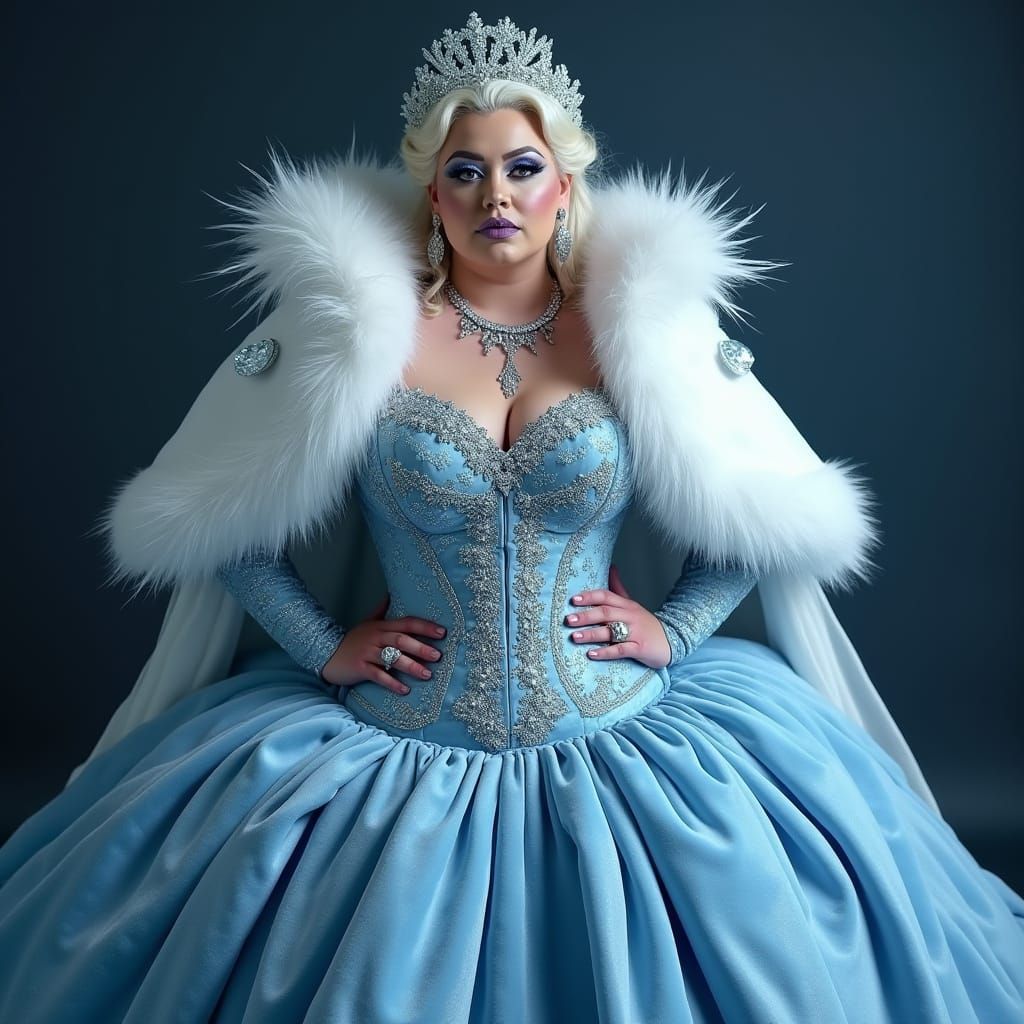 Winter Wild Princess in Velvet and Ice