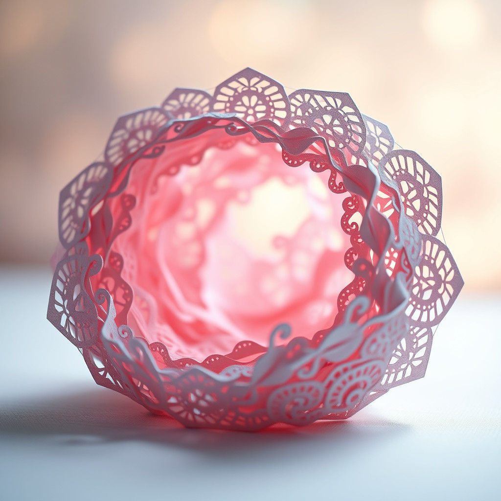 Intricate Origami Papercraft Devouring the Void