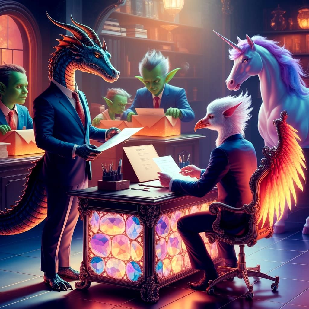 Fantastical Job Fair for Magical Beings in Digital Matte Pai...