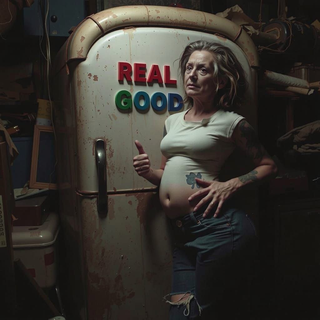 Text Transformation: 'DENI ARTS' to 'REAL GOOD'