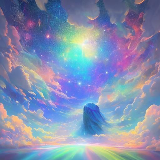 Holographic Dreamscape: Astral Mind Illustration